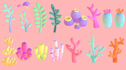 Coral & Plant Assets